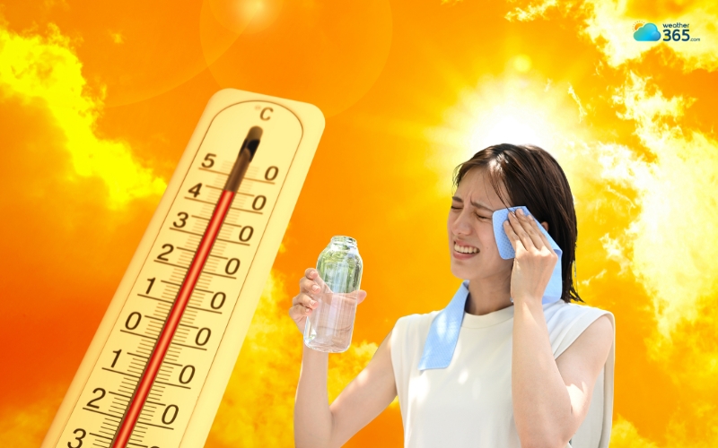 Heat index describe how hot actually feels to your body