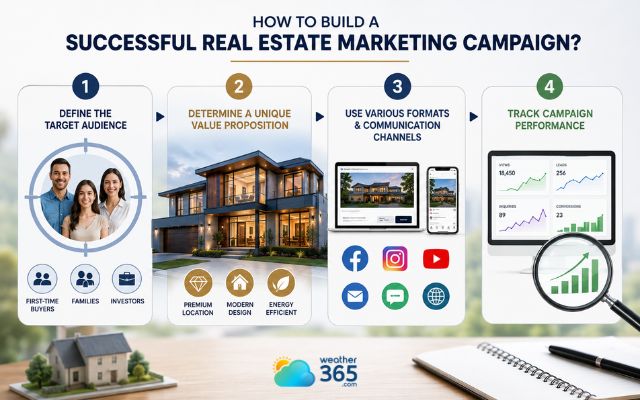  A successful real estate marketing campaign needs a clear plan