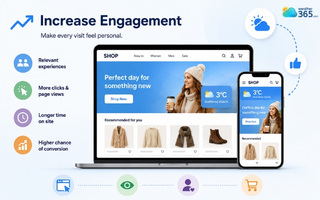 Weather widgets can help your website to increase engagement