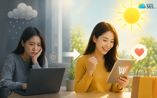People are often more likely to click “buy” when they feel good