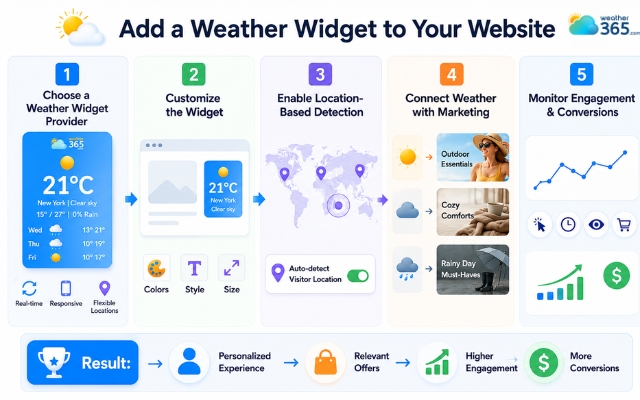 Easily add a weather widget to your site