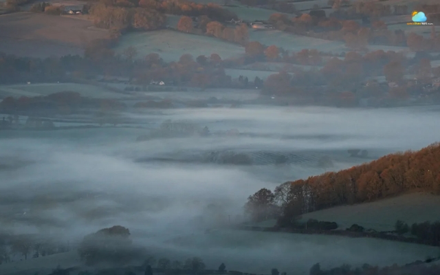 Winds carry cold air from one region to another