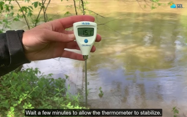 Electronic thermometers usually stabilize within a couple of minutes