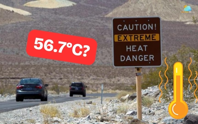 Dead Valley hit the highest temperature in the world