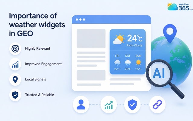 A weather widget makes sites more trusted and reliable