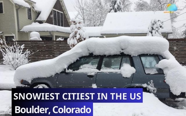 Boulder was the snowiest city in the country