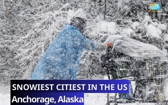 Anchorage, Alaska is one of the snowiest cities in the US