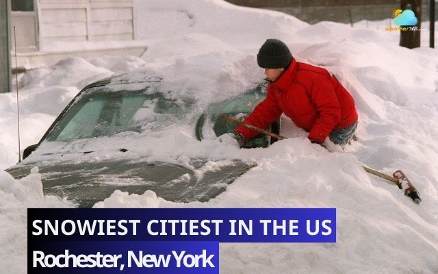 Rochester ranks 3rd in the list of the snowiest cities in the US