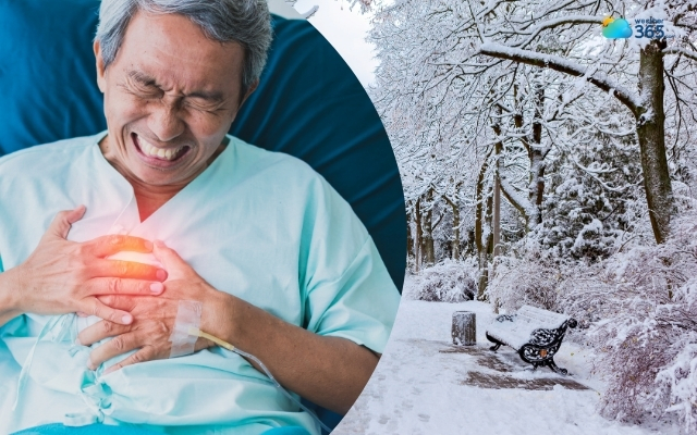 Extreme cold and wind can cause a heart attack