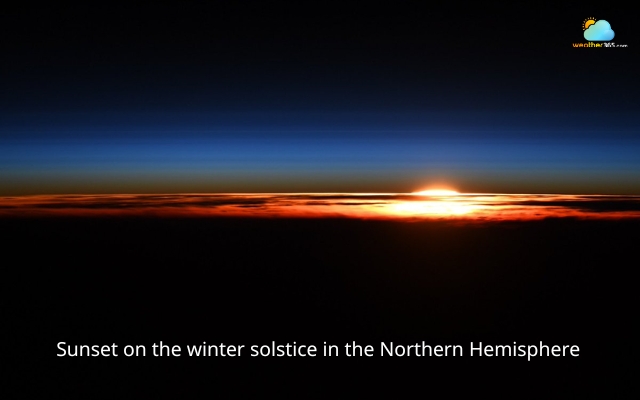  Sunset on the winter solstice