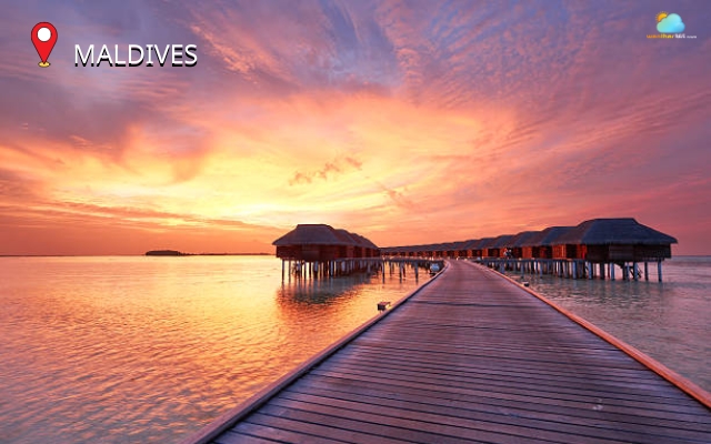 The Maldives is one of the best places to watch sunset in the world