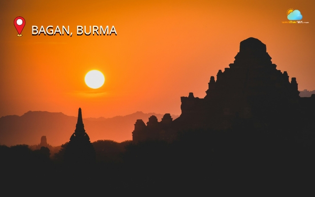 Bagan is one of the world’s most cinematic sunset locations