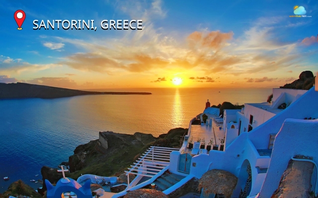 Santorini is one of the most visually distinct islands in the world