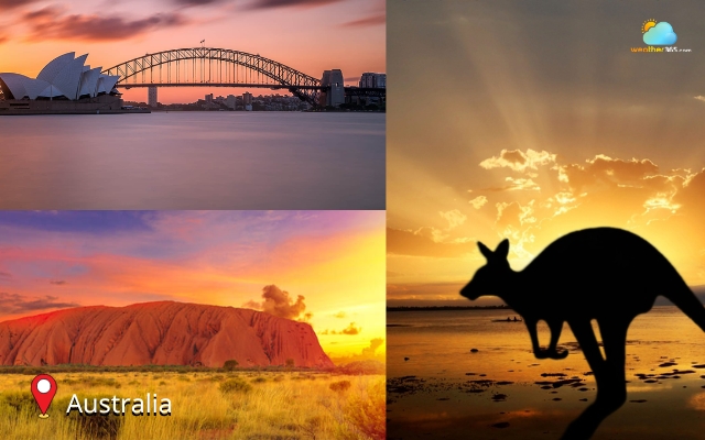 Australia’s vast landscapes enhances sunset watching experience