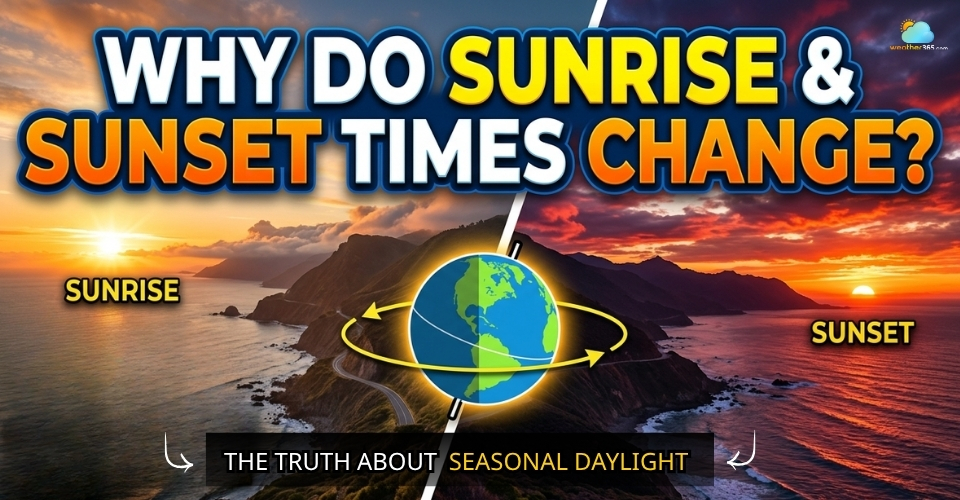 Why do sunrise and sunset times change?