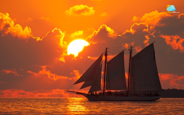 Beautiful sunset in Key West