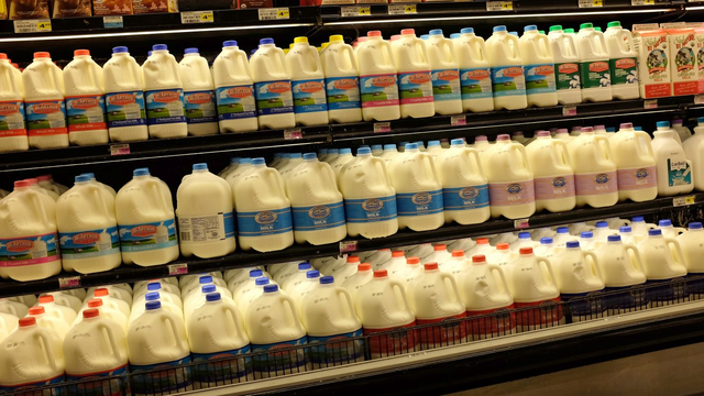 Buy milk and water before a hurricane hits