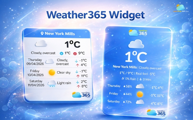 Weather365 widget adds more dynamics to your site