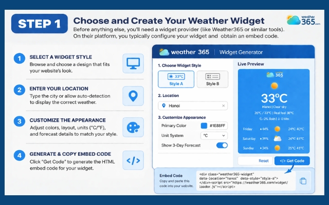 Customize the widget