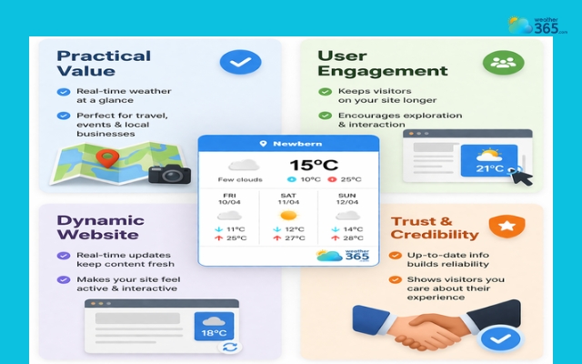 A weather widget can significantly boost your site