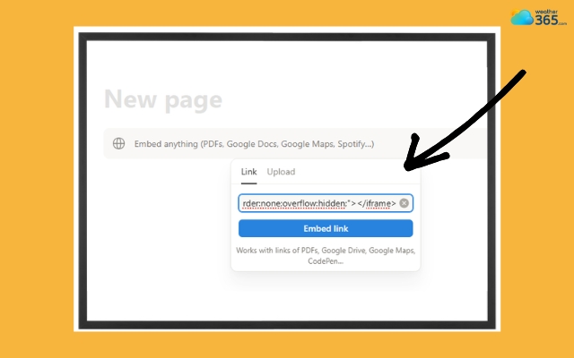  Embed the code in a specific place on your site