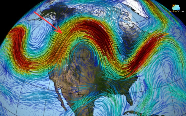 Jet streams are strong winds flowing high in the atmosphere