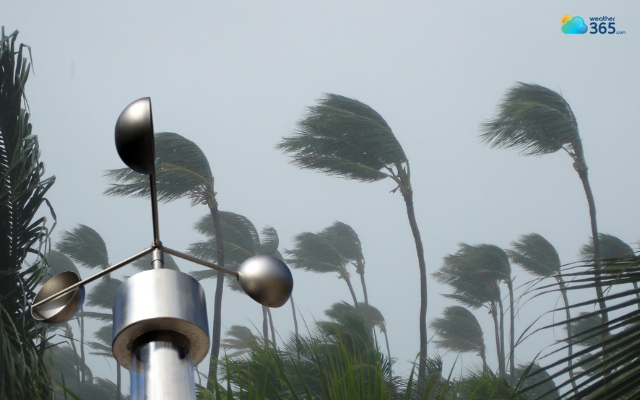 Wind speed measure of how quickly the air is moving past a certain point