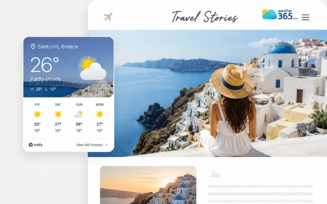 Indify Weather Widget is ideal for bloggers using Notion