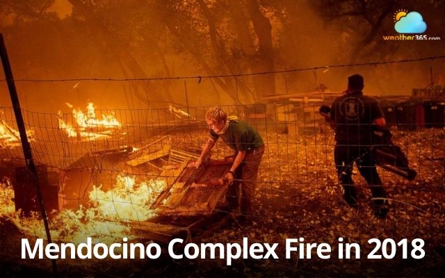 The largest Mendocino Complex Fire in 2018