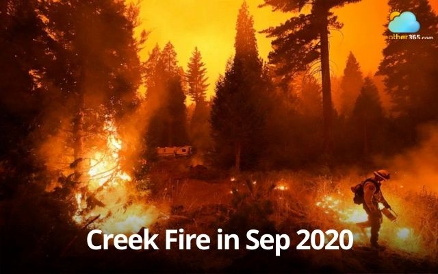 The Creek Fire in 2020