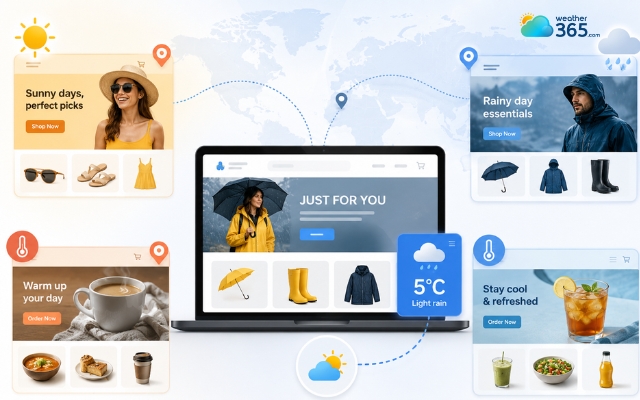 Weather-based personalization makes a website more interactive