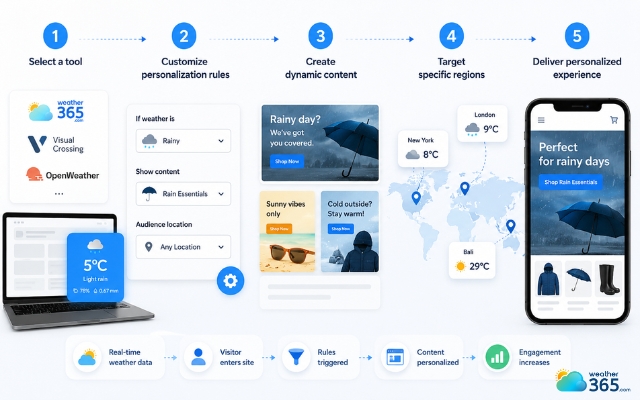 Simple steps to implement weather-based personalization