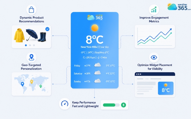 Use weather data as part of the customer experience