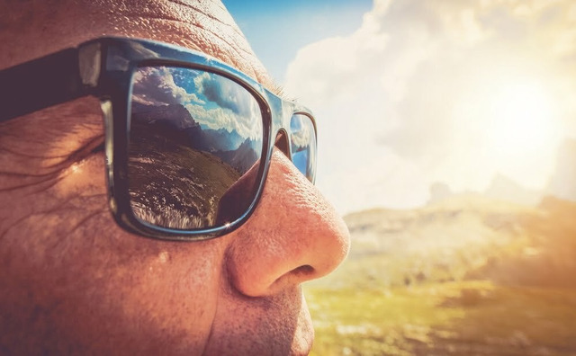  The sunlight can cause cataracts and other eye problems