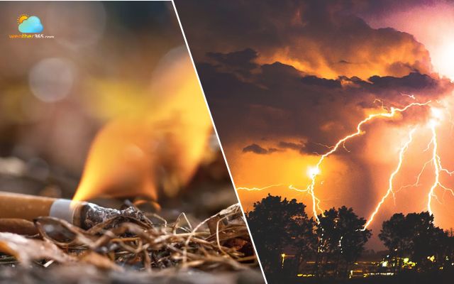 Natural and human causes of wildfire and bushfire
