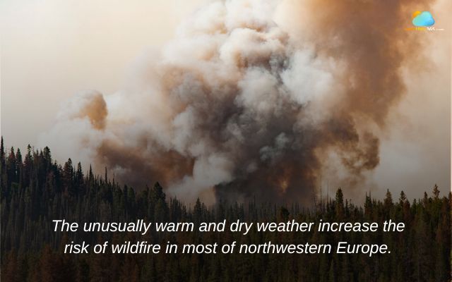 Unusually warm and dry conditions increase wildfire risk