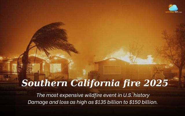 The most expensive wildfire in US history - Southern California fire 2025