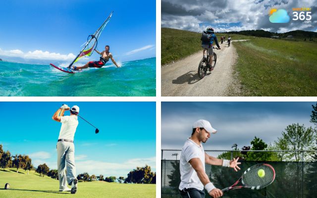 Sports are affected by high winds