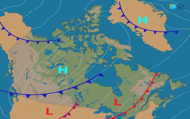 Wind direction can be rapidly tracked on weather maps