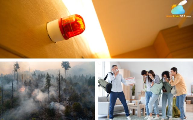 Remember signs of a fire to stay safe