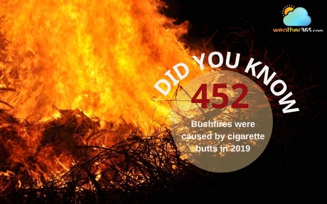 Cigarette butts can lead to dangerous fires