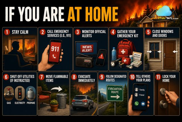 What to do if you are at home