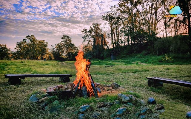 Build a safe campfire and follow regulations