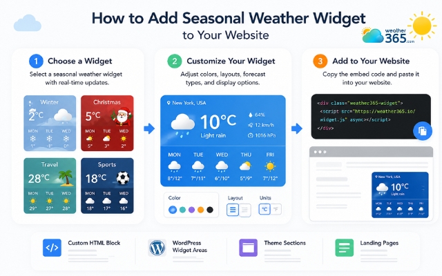 Easily adding a weather widget