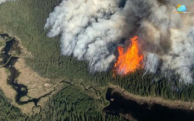 Massive wildfire in Canada
