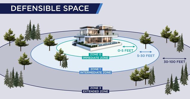 Create a defensible space around your house