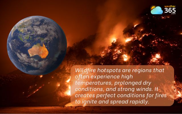 Wildfire hotspots around the world
