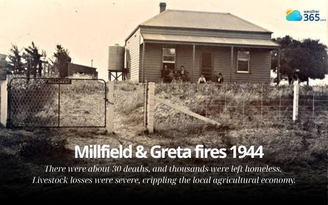 The Millfield & Greta fires in 1944