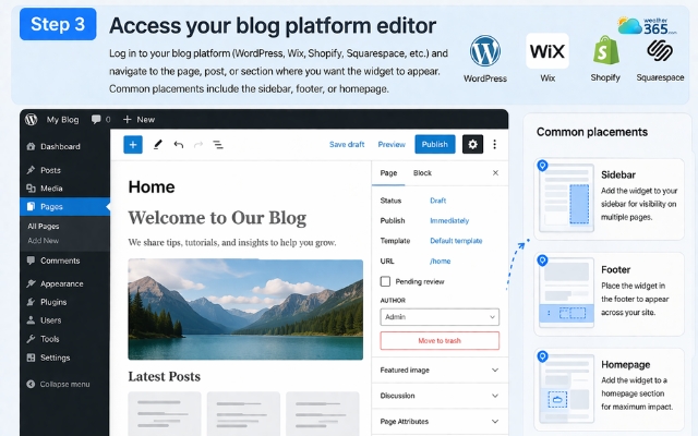  Go to your blog site