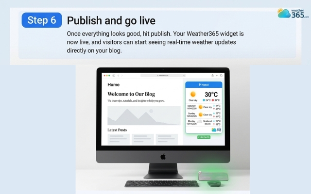  Publish to see the result